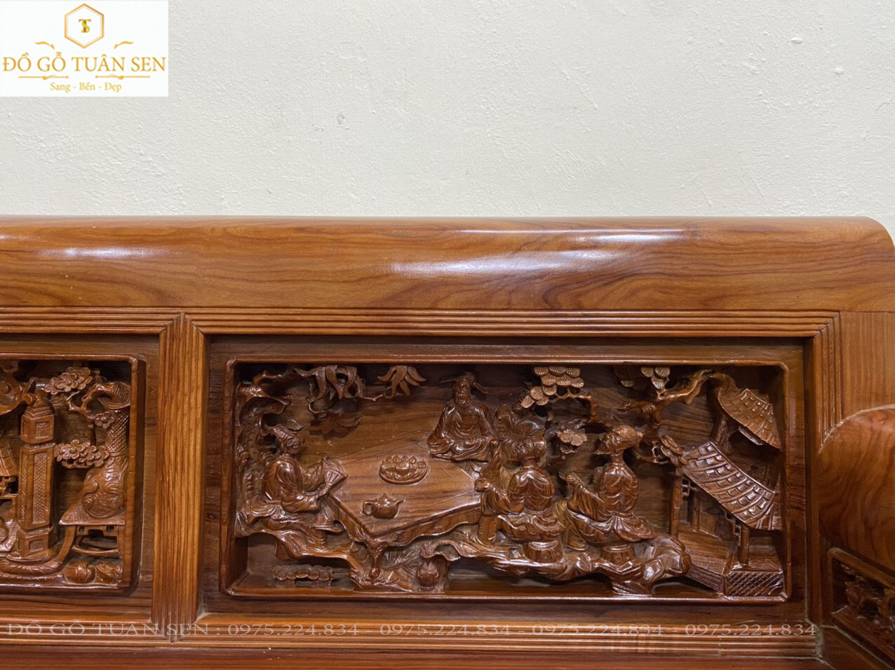 bộ trường kỷ chạm tích 